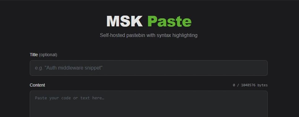 MSK Paste